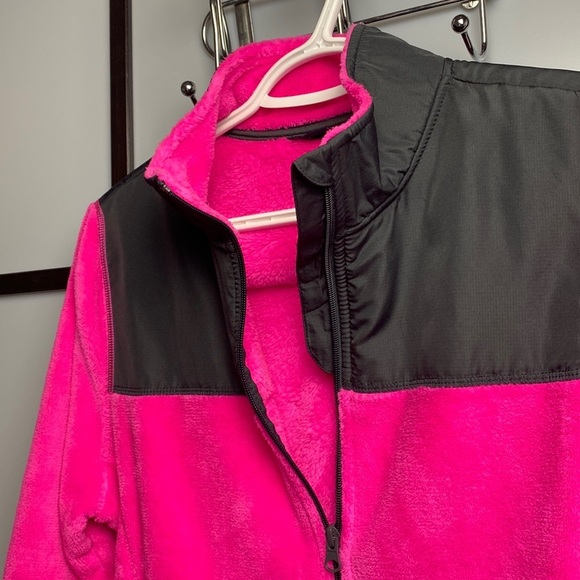 Emily B Long Sleeve Teddy Bear Fleece Pink & Black Sweater Activewear Sz Large - Picture 6 of 17